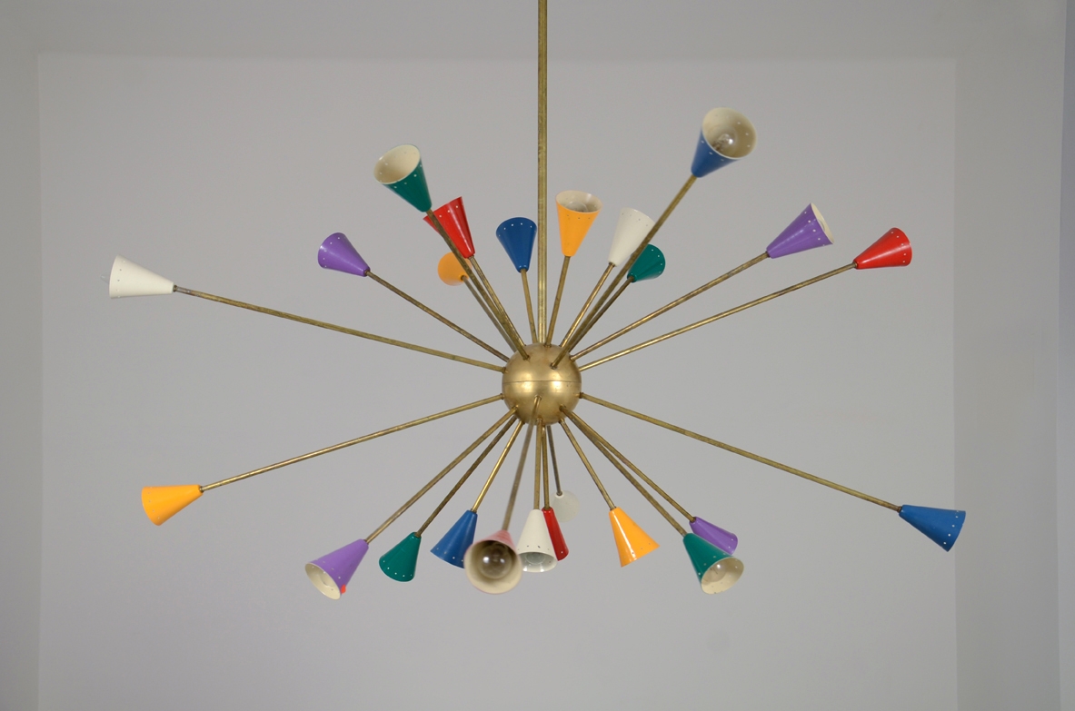 lampadario illuminazione vintage lampada sputnik