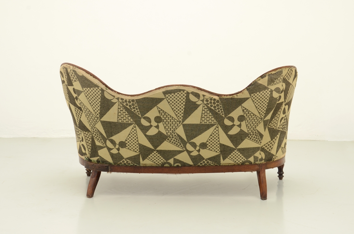 divano vintage, sedute modernariato, mobili modernariato milano, arredamento anni 1950