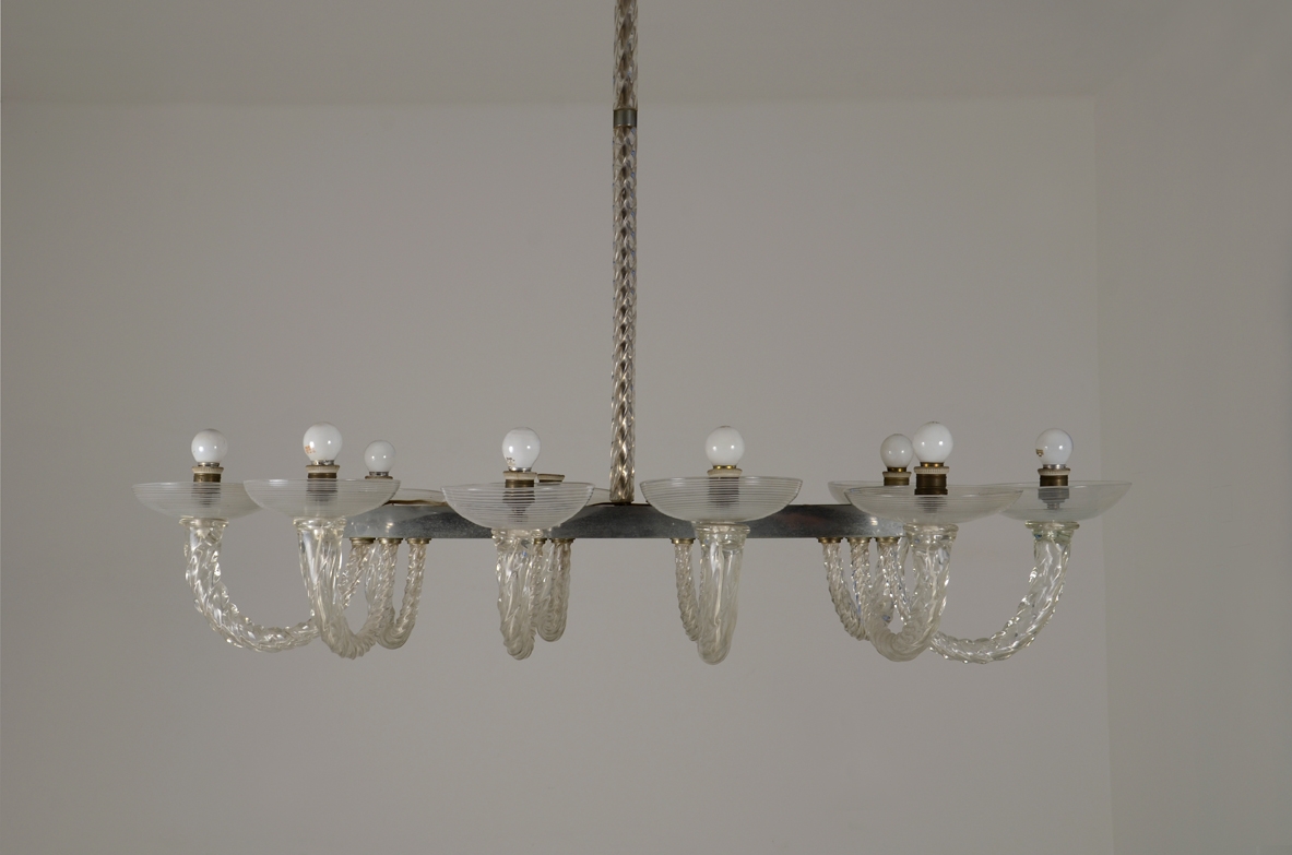 lampadario illuminazione vintage lampada murano