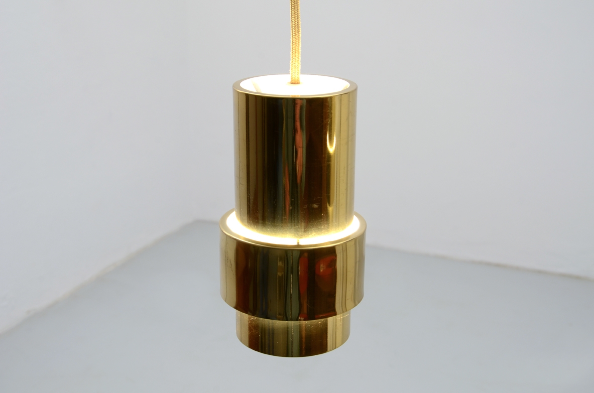 Lampade a diffusore fisso in ottone, Svezia 1950ca.