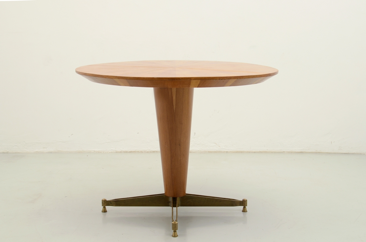 Vintage round dining table Italy 1950's