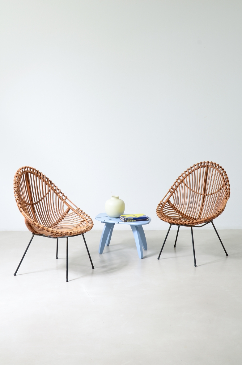 Poltrone in rattan bonacina