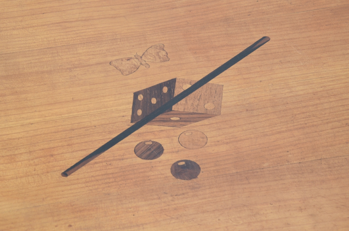 Osvaldo Borsani, rare 1950's game table designed and produced in a very few examples by Arredamenti Borsani. 