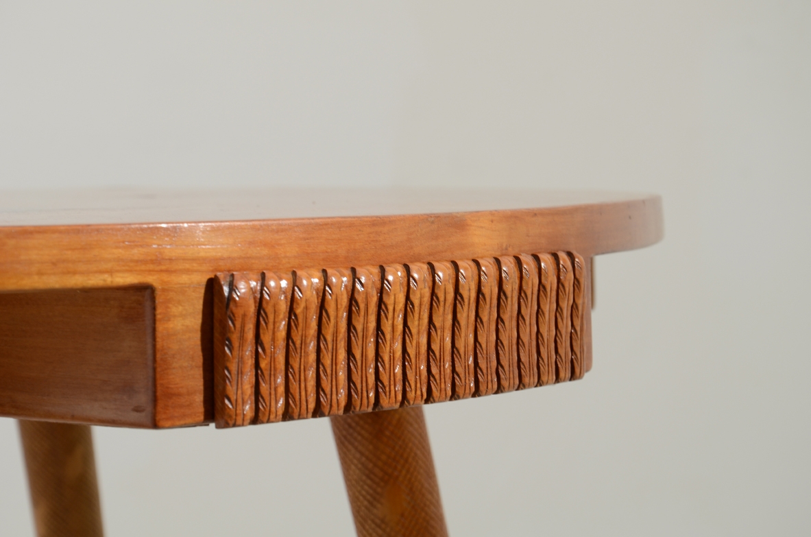 Osvaldo Borsani, rare 1950's game table designed and produced in a very few examples by Arredamenti Borsani. 