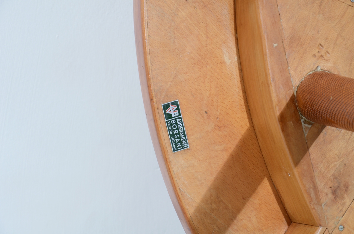 Osvaldo Borsani, rare 1950's game table designed and produced in a very few examples by Arredamenti Borsani. 