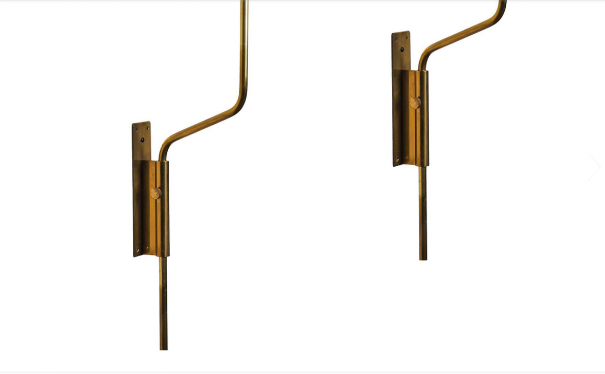 Luigi Caccia Dominioni, pair of LP11 wall lights