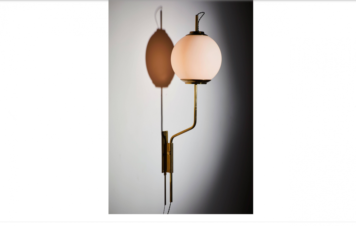 Luigi Caccia Dominioni, pair of LP11 wall lights