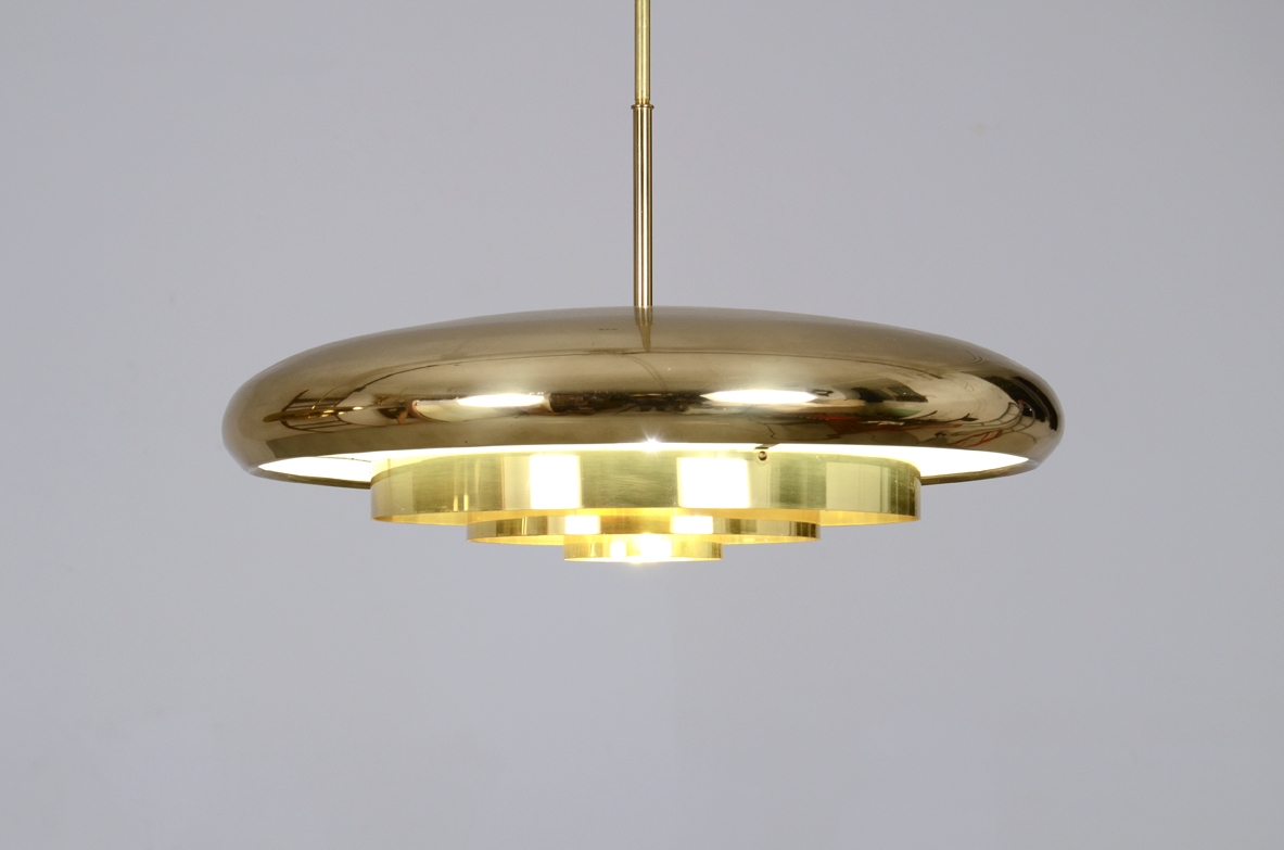  1960's ceiling lamps in brass, Bergoms, Sweden.