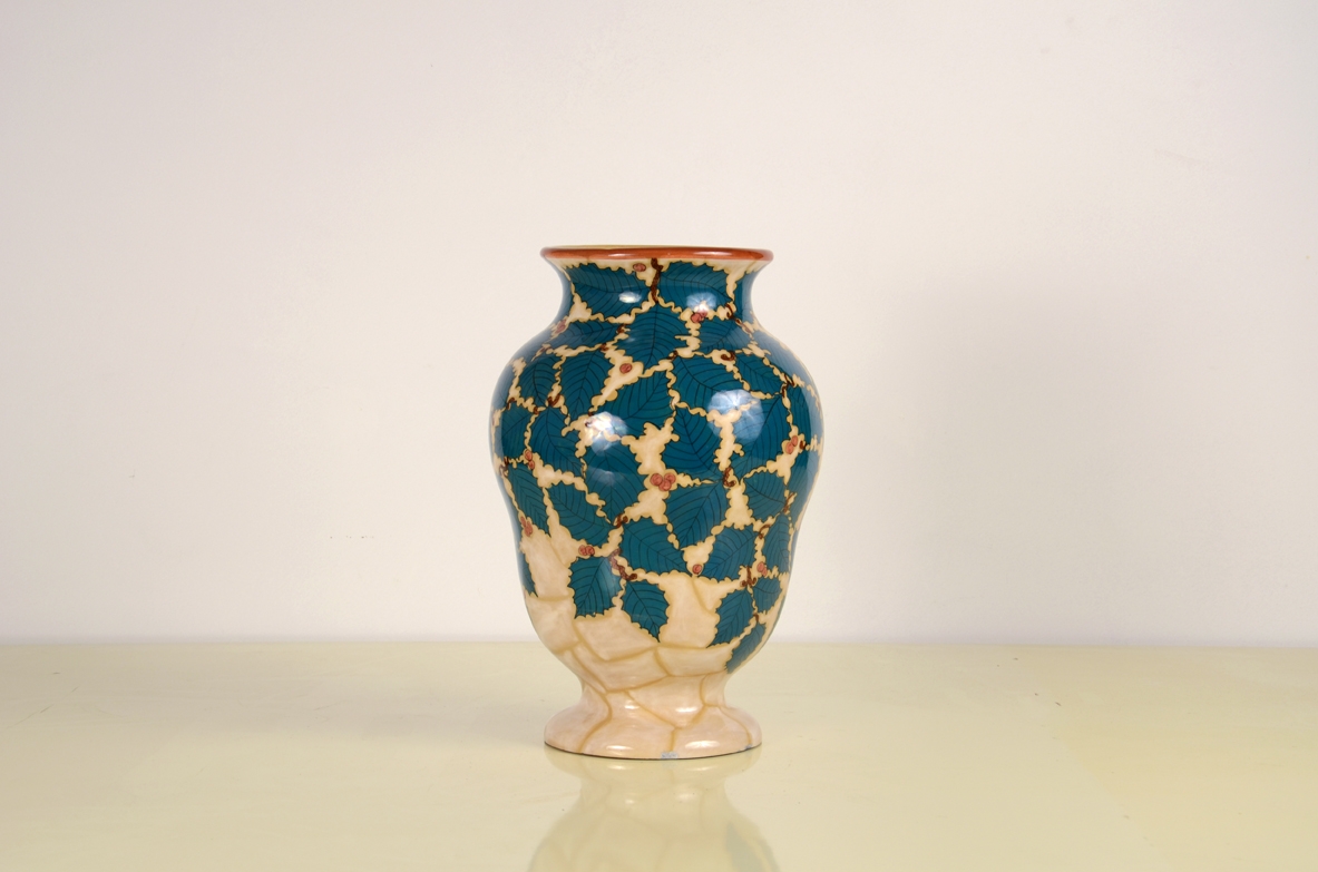 Fenice Albisola, stunning 1930s ceramic vase marked 