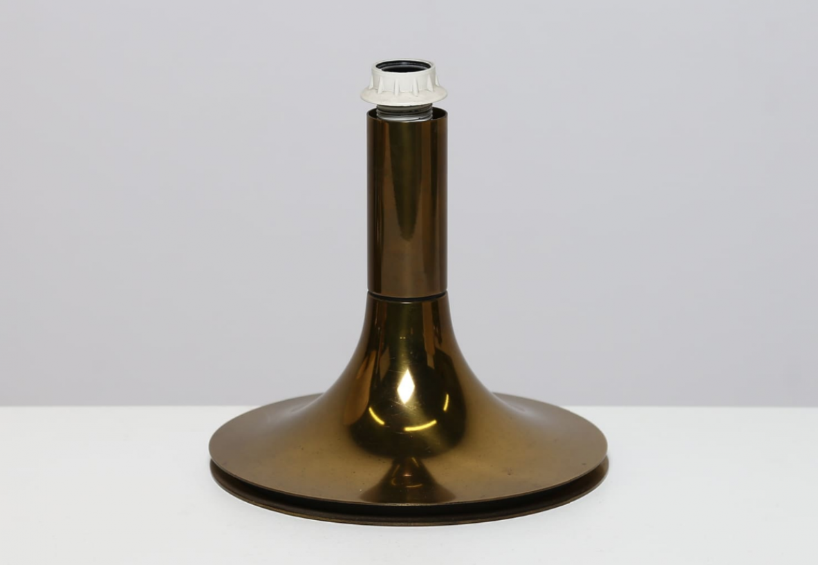 Pair of brass table lamp, attr. OLUCE. Italy, 1960ca.