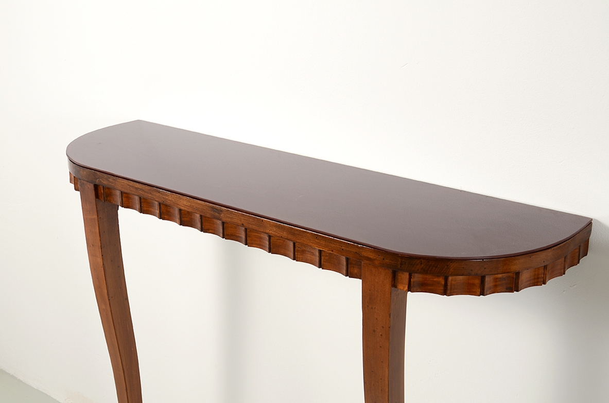 Coppia di console in legno, Manifattura italiana 1950ca.