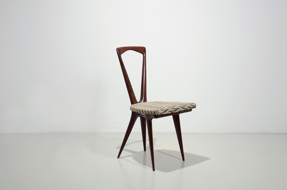 Gianni Vigorelli, rare 1950's sculptural chair. Prod. Brugnoli Milano.