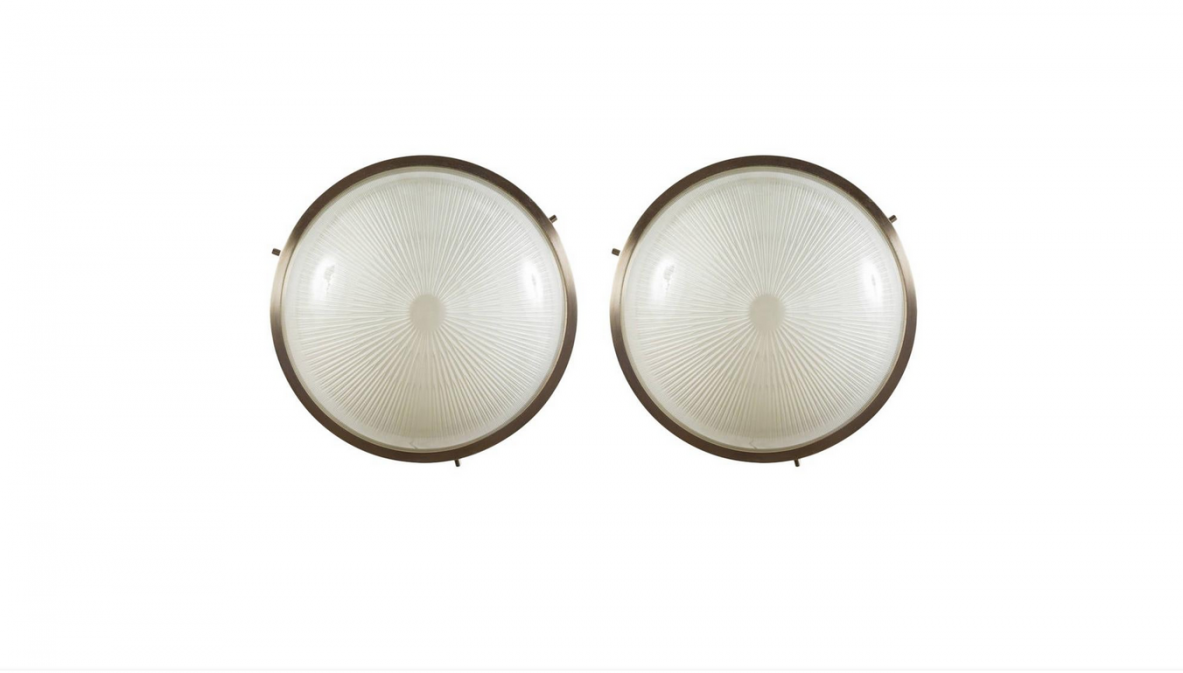 Sergio Mazza, set of 3 pendant lamps mod. 