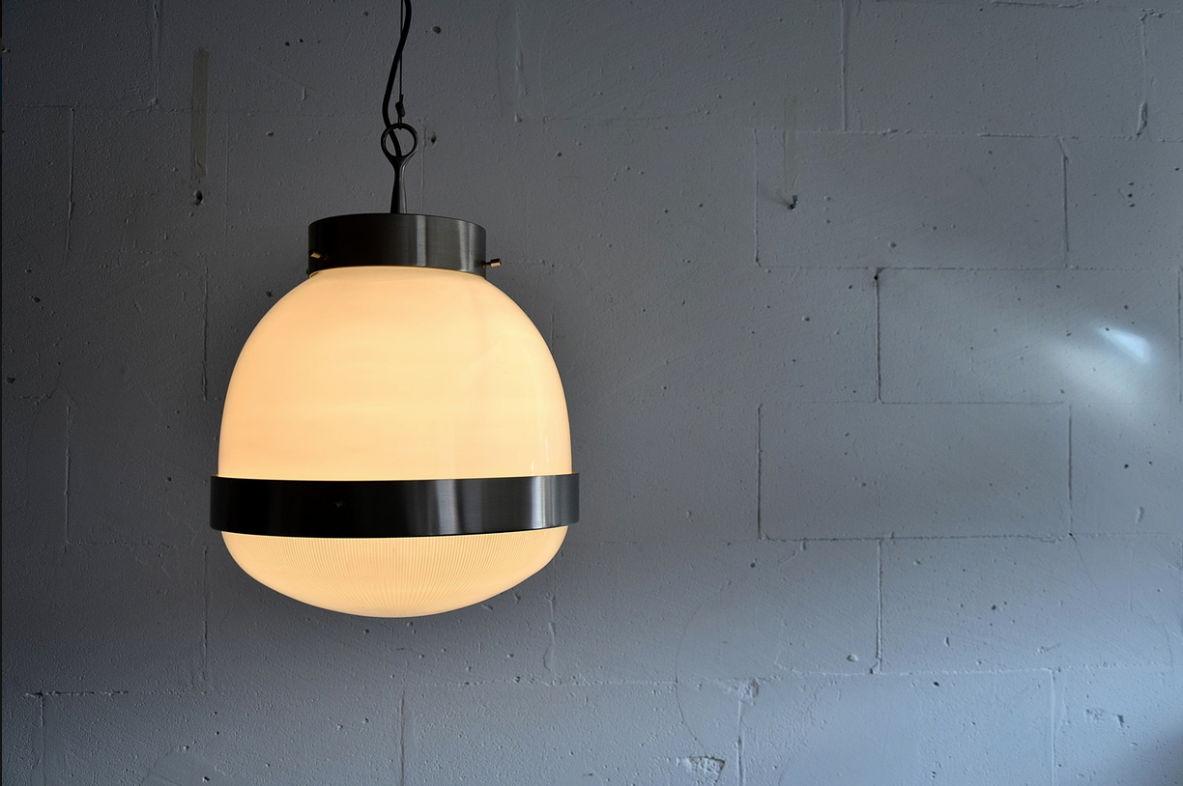 Sergio Mazza, set of 3 pendant lamps mod. 