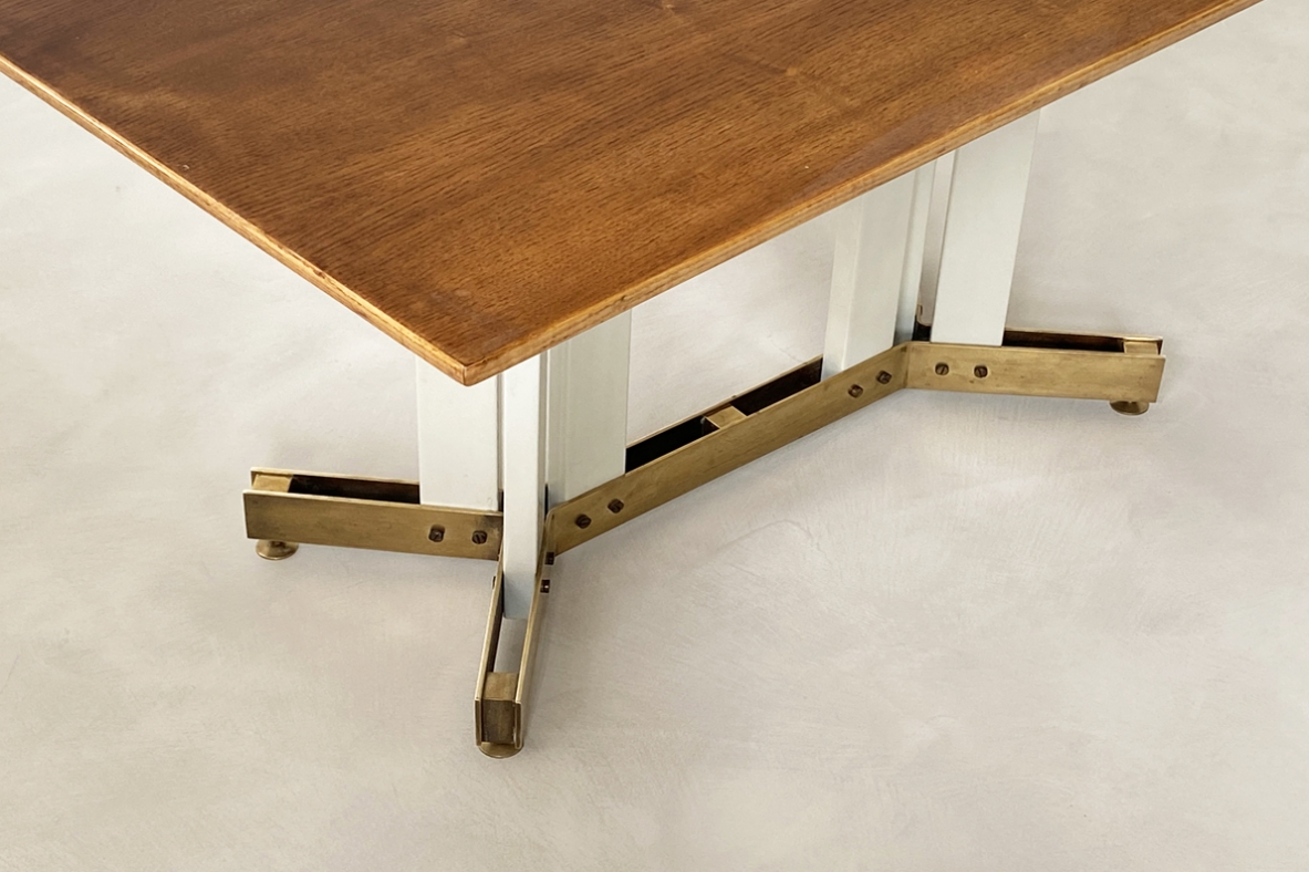 Center table / writing desk in the style of Ignazio Gardella