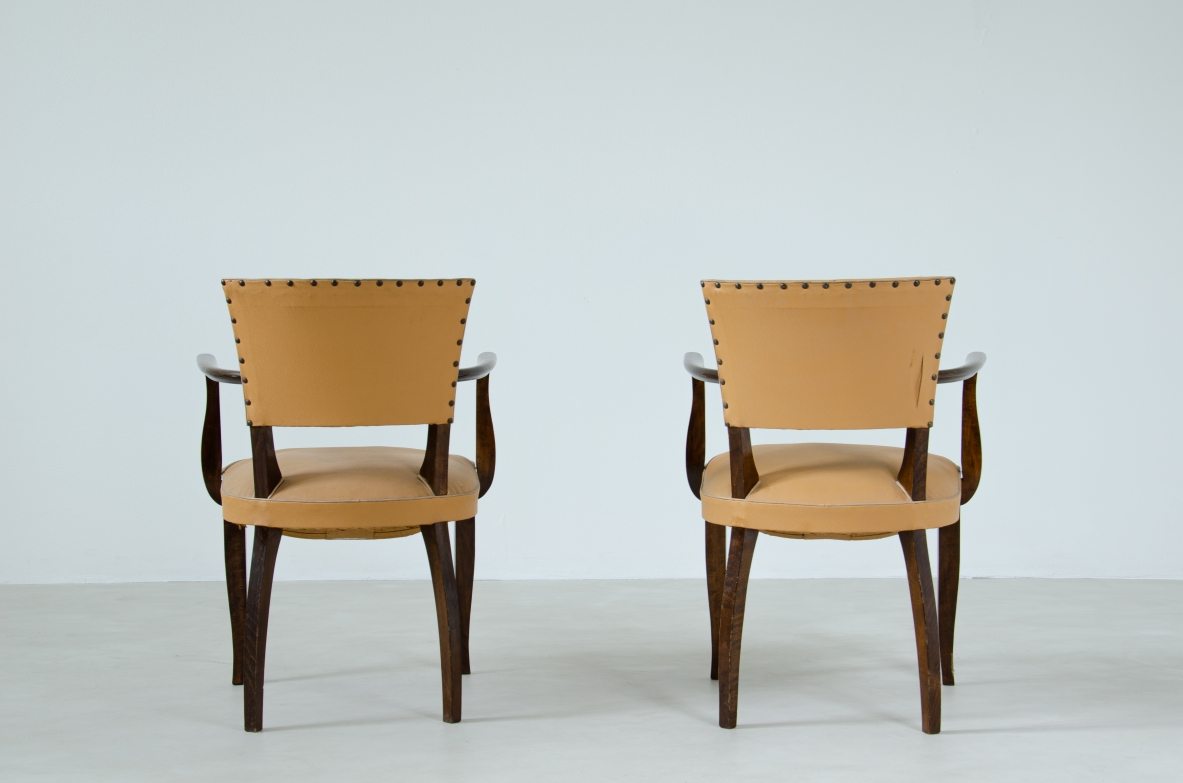 Coppia di poltroncine art decò, Francia, 1940ca.