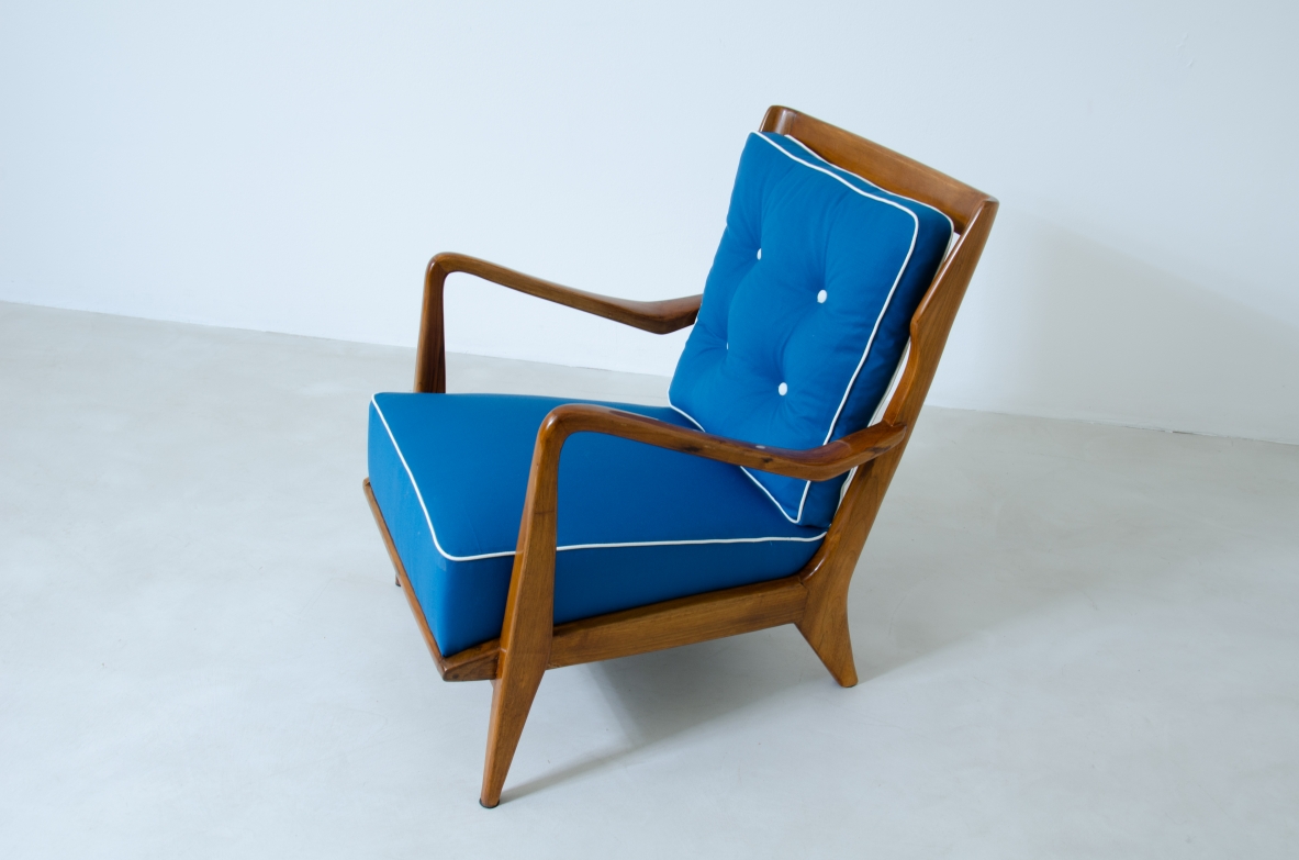 Gio Ponti, coppia di poltrone modello 516 per Cassina anni 50.  Autentica archivio Ponti.