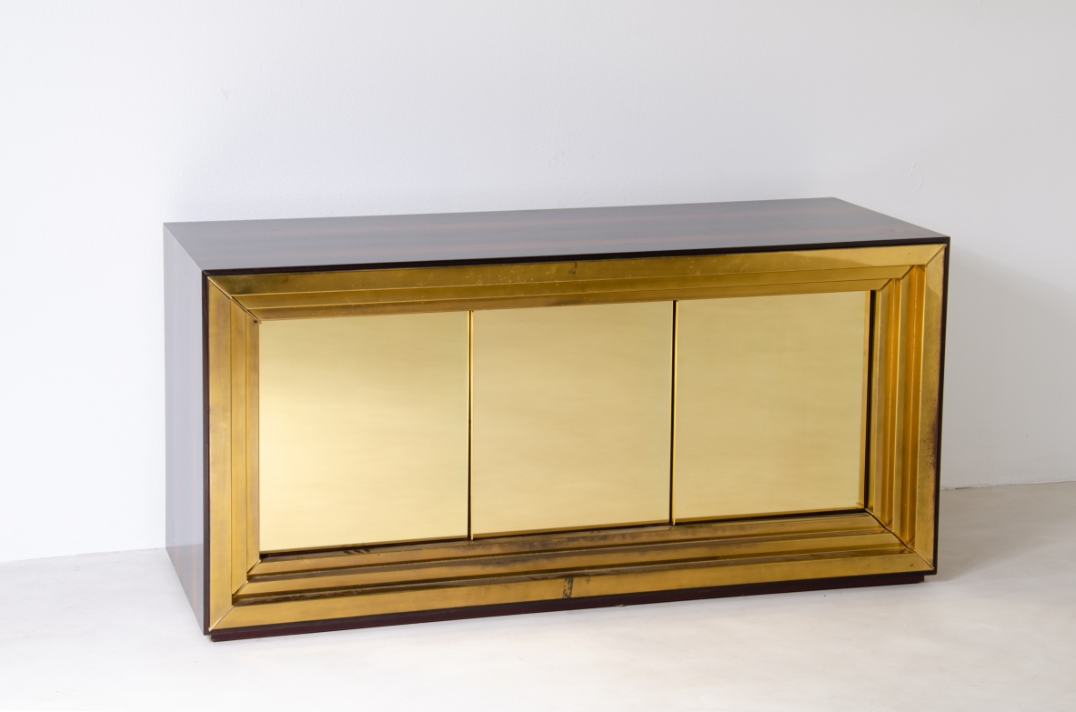 Luciano Frigerio (1928-1999)  Large and unique storage unit Manufactured by Frigerio & C. 1970s.
