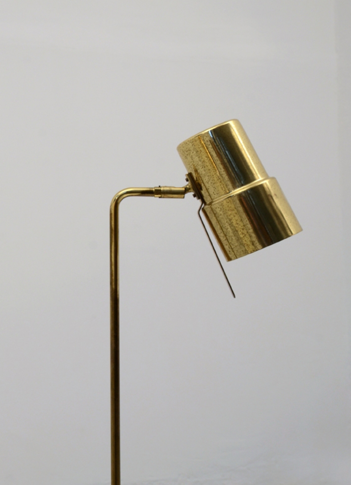 Hans-Agne Jakobsson  Floor lamp mod. G-154 in brass.  Prod. Hay, Sweden, 1950s.