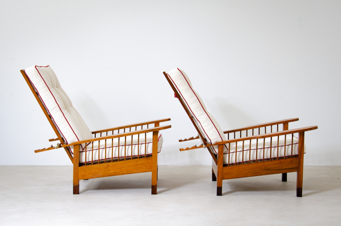 Gustav Stickley (1858–1942)  Coppia di poltrone New York, Stati Uniti, 1920ca.