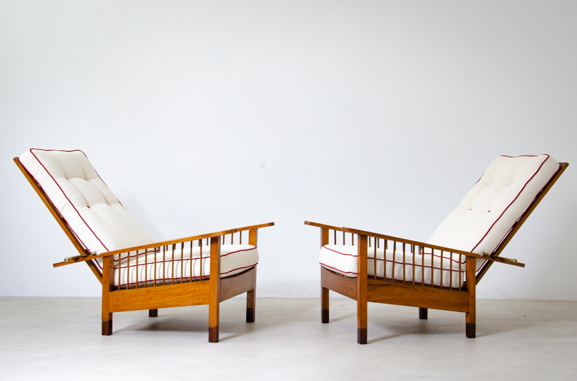 Gustav Stickley (1858–1942)  Coppia di poltrone New York, Stati Uniti, 1920ca.