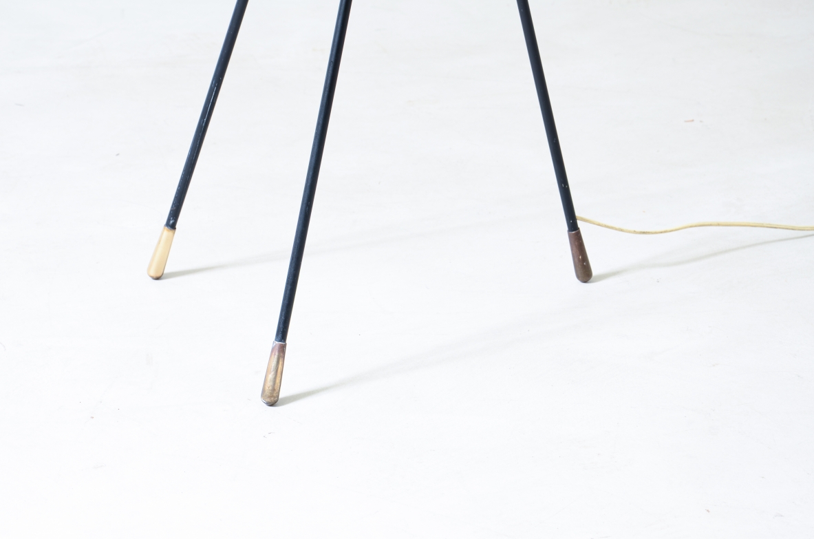 Gino Sarfatti lamp in curved metal, italian manufacture