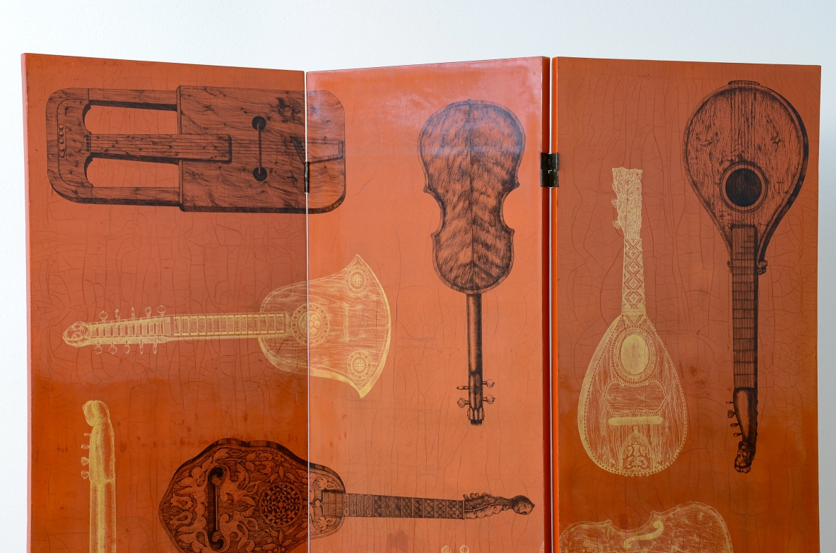 Piero Fornasetti Splendid folding screen ca. 1950.