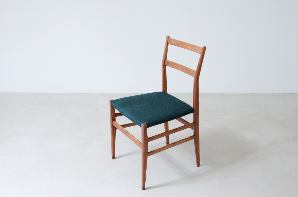 Gio Ponti  Set di 6 sedie modello leggera, Manifattura Cassina 1954.
