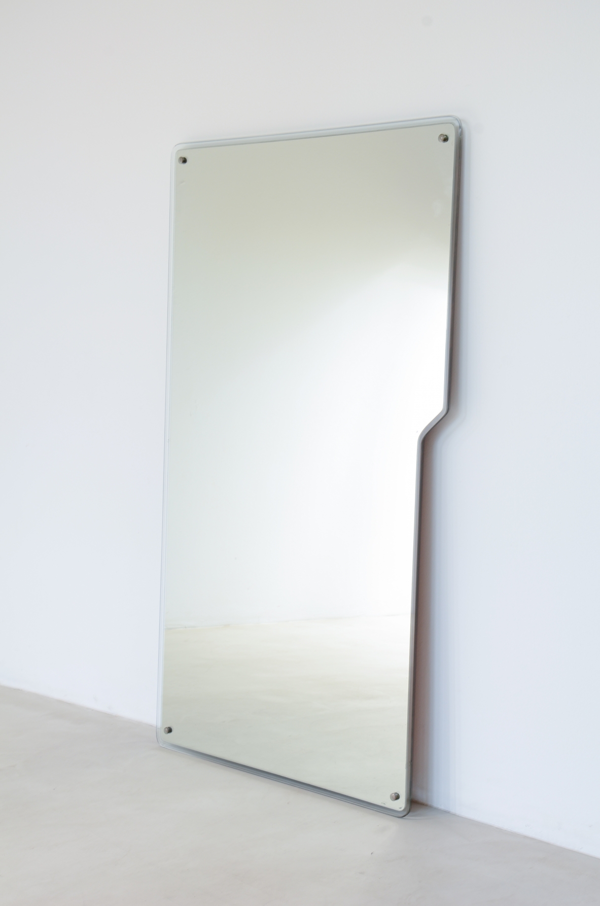 Large shaped mirror.  Italian manufacture, ca. 1940.