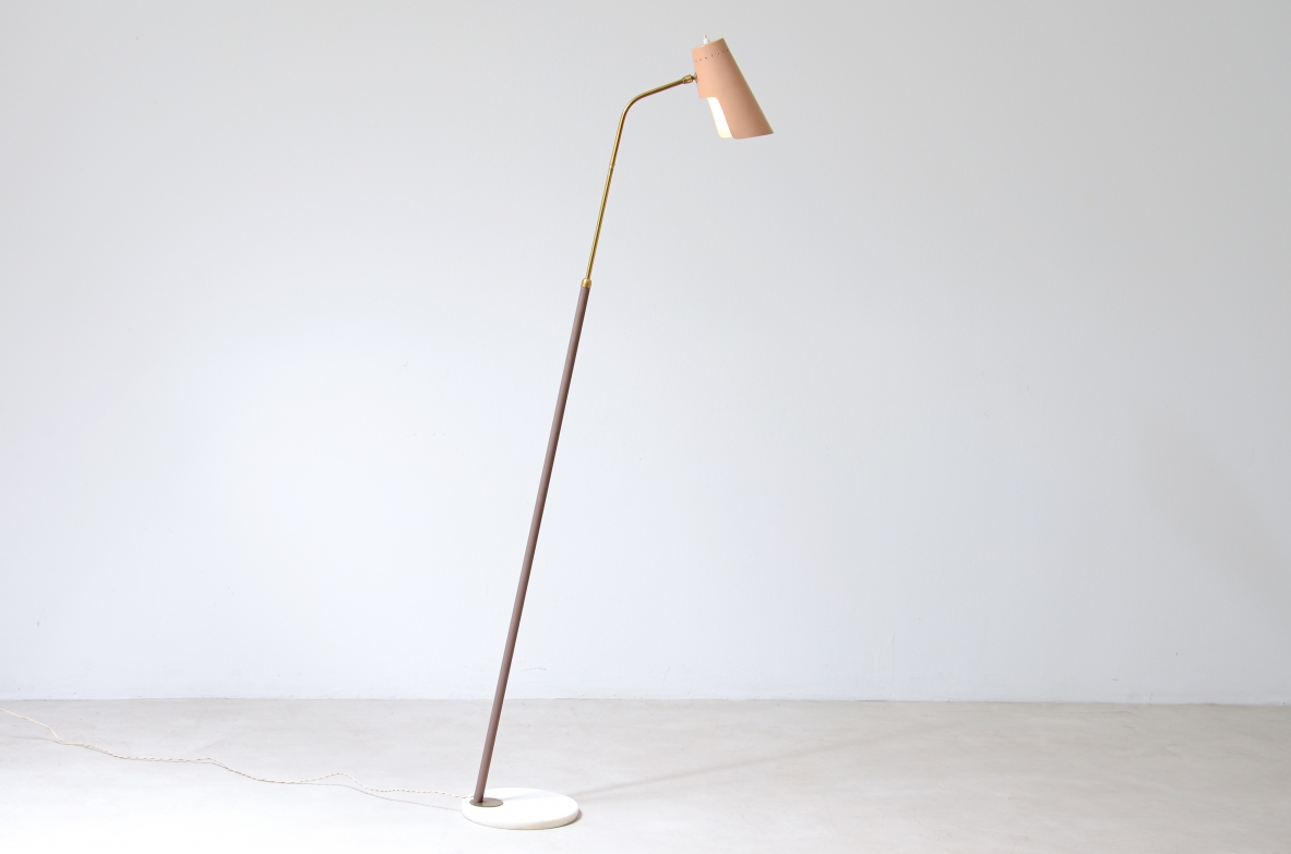 Stilnovo reading lamp with shaped metal shade