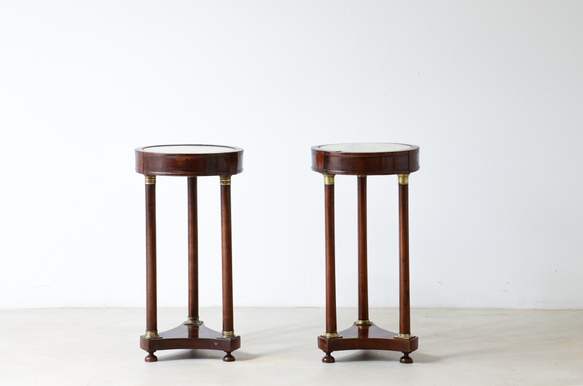Rare pair of small 