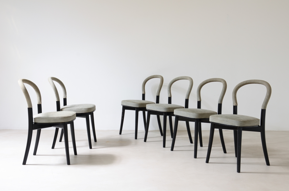 Erik Gunnar Asplund  Elegant set of 8 chairs Cassina