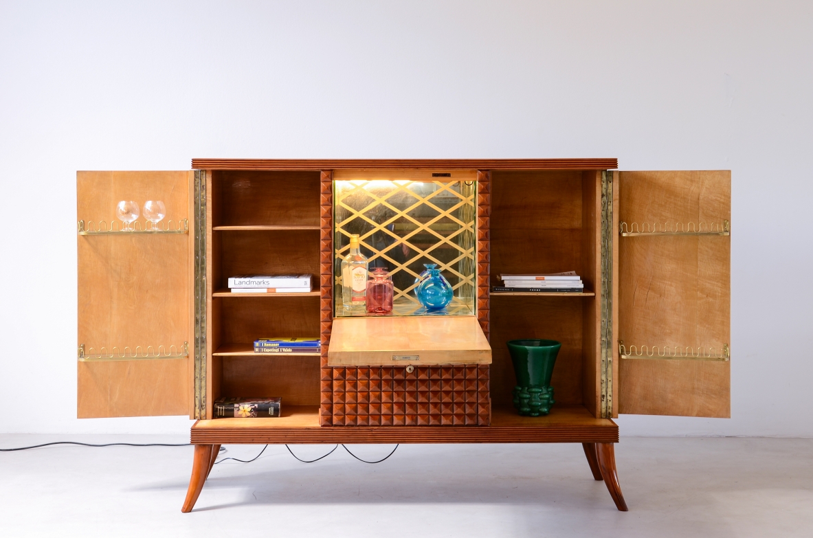 Paolo Buffa cherry cabinet bar ca.1940.