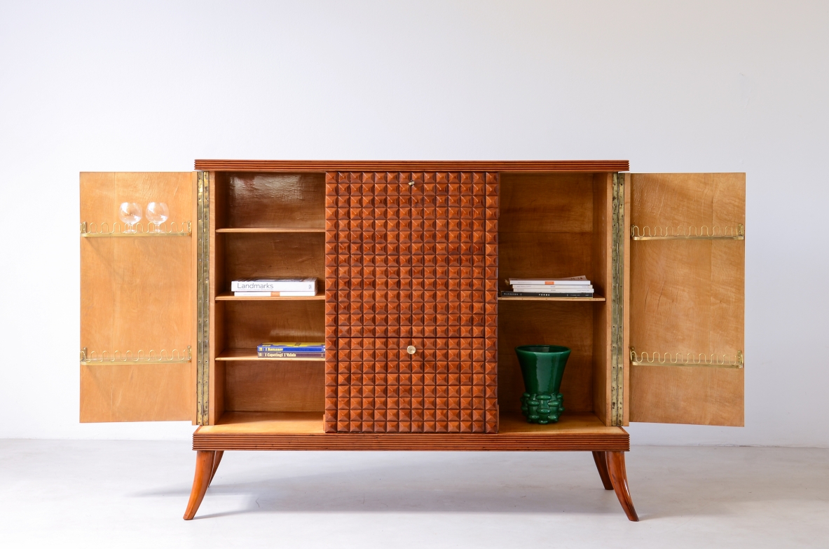 Paolo Buffa cherry cabinet bar ca.1940.