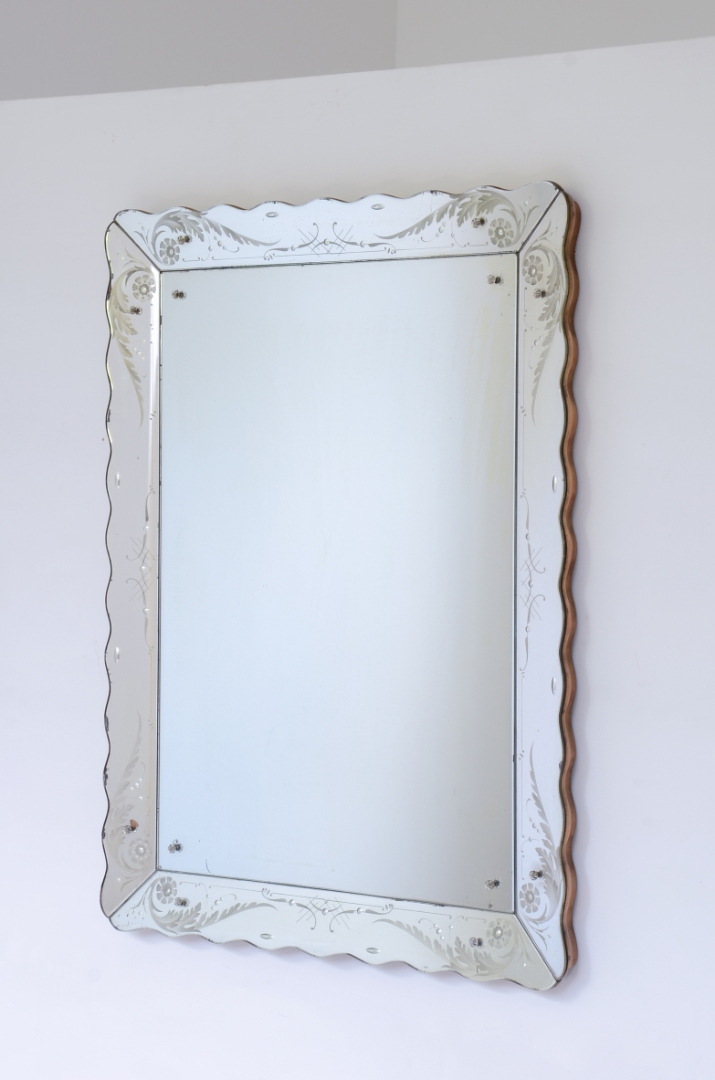 fontana arte mirror frame 1940s