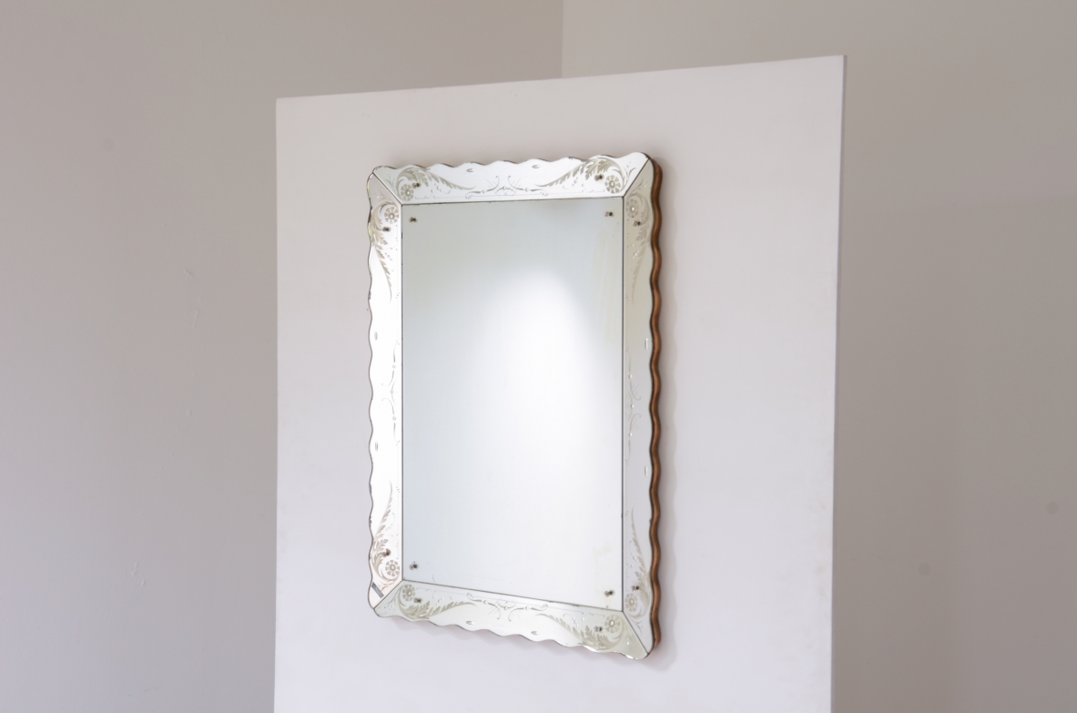 Pietro Chiesa Grande specchiera Fontana Arte anni 30-40ca.