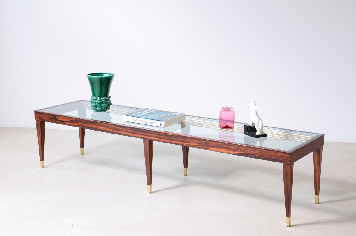Large low coffee table Italian manufacture ca. 1950.