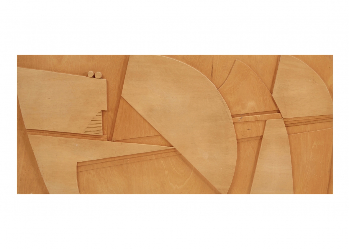 Nerone Ceccarelli and Gianni Patuzzi  Grande pannello decorativo in legno di faggio