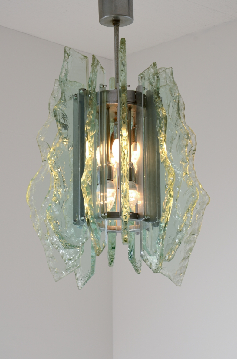 Lampadario fontanarte vintage