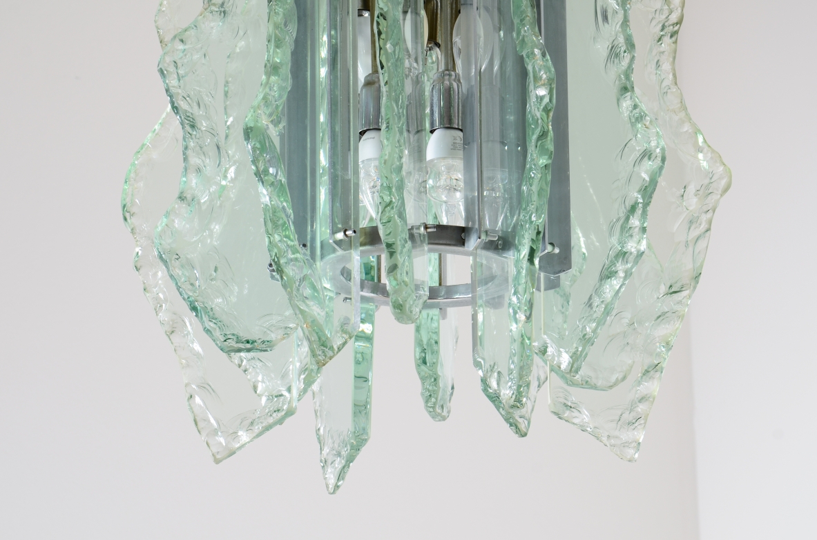 Gino Paroldo  Lampada a sospensione Produzione Fontana Arte, Italia, ca. 1960.