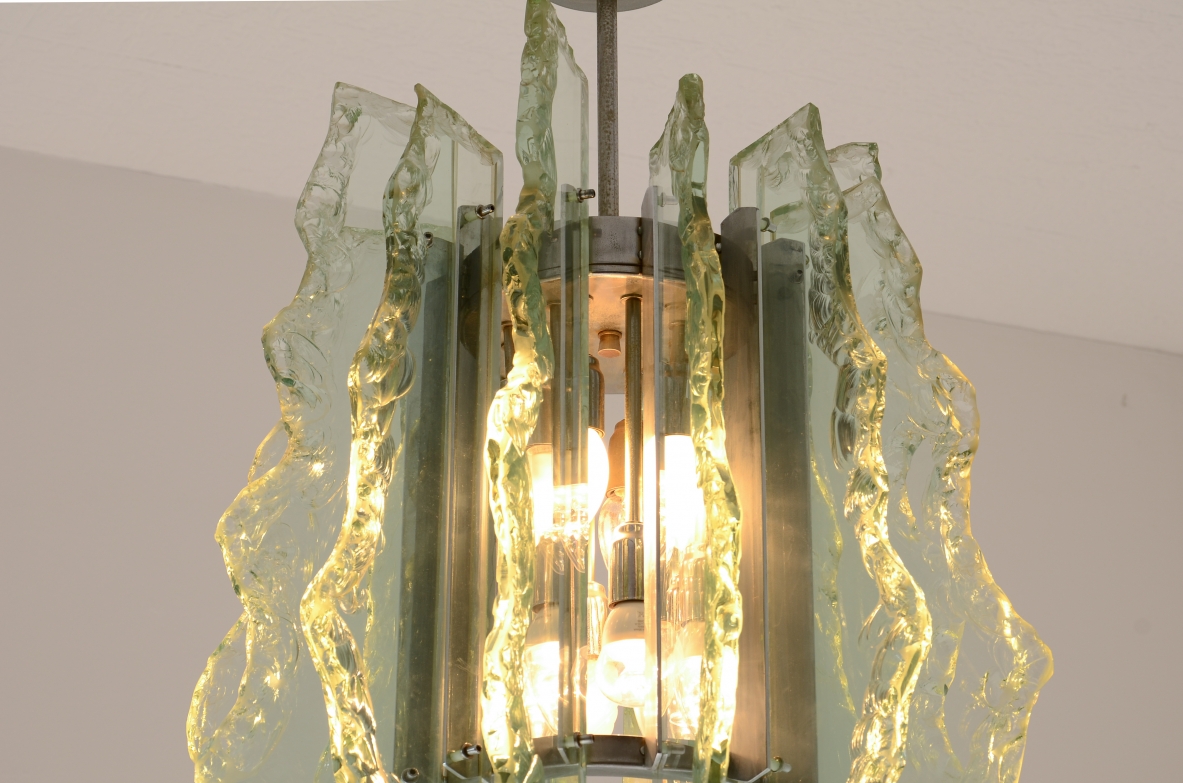 Gino Paroldo  Lampada a sospensione Produzione Fontana Arte, Italia, ca. 1960.