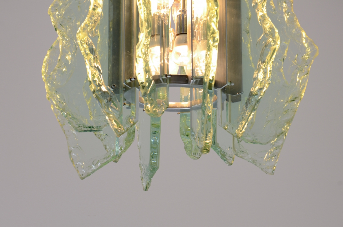 Gino Paroldo  Lampada a sospensione Produzione Fontana Arte, Italia, ca. 1960.