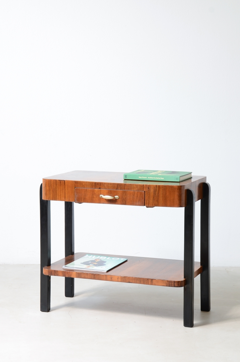 tavolino vintage, noce