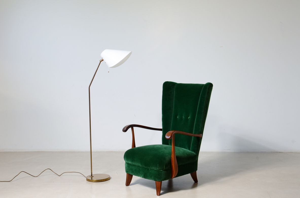 Rare model G-191 reading lamp. Bergboms, Sweden, ca. 1960.