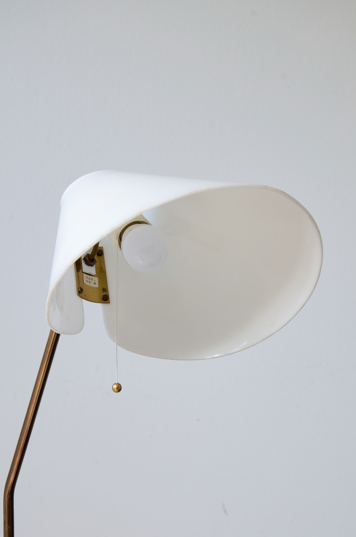 Rare model G-191 reading lamp. Bergboms, Sweden, ca. 1960.