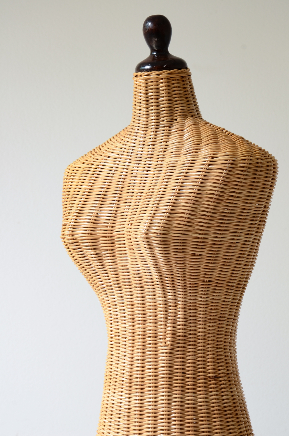 Female mannequin made of woven rattan, Italy 1960's