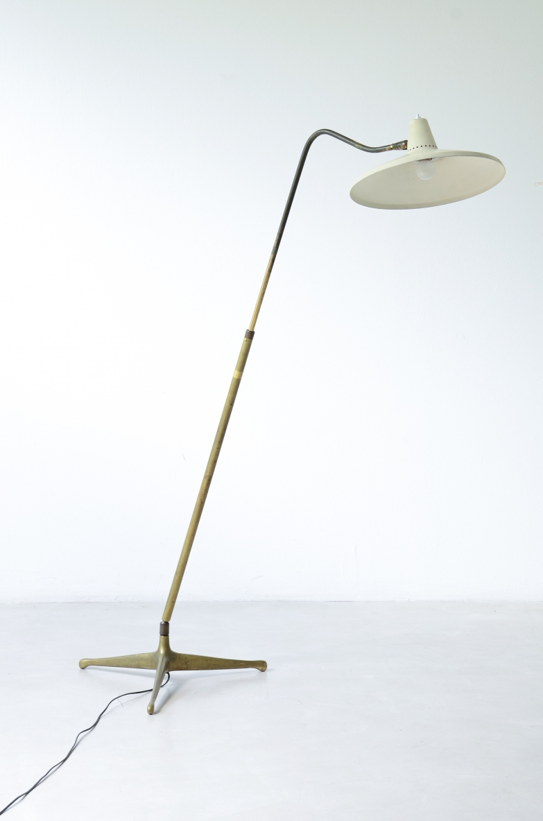 Lampada da terra ottone vintage