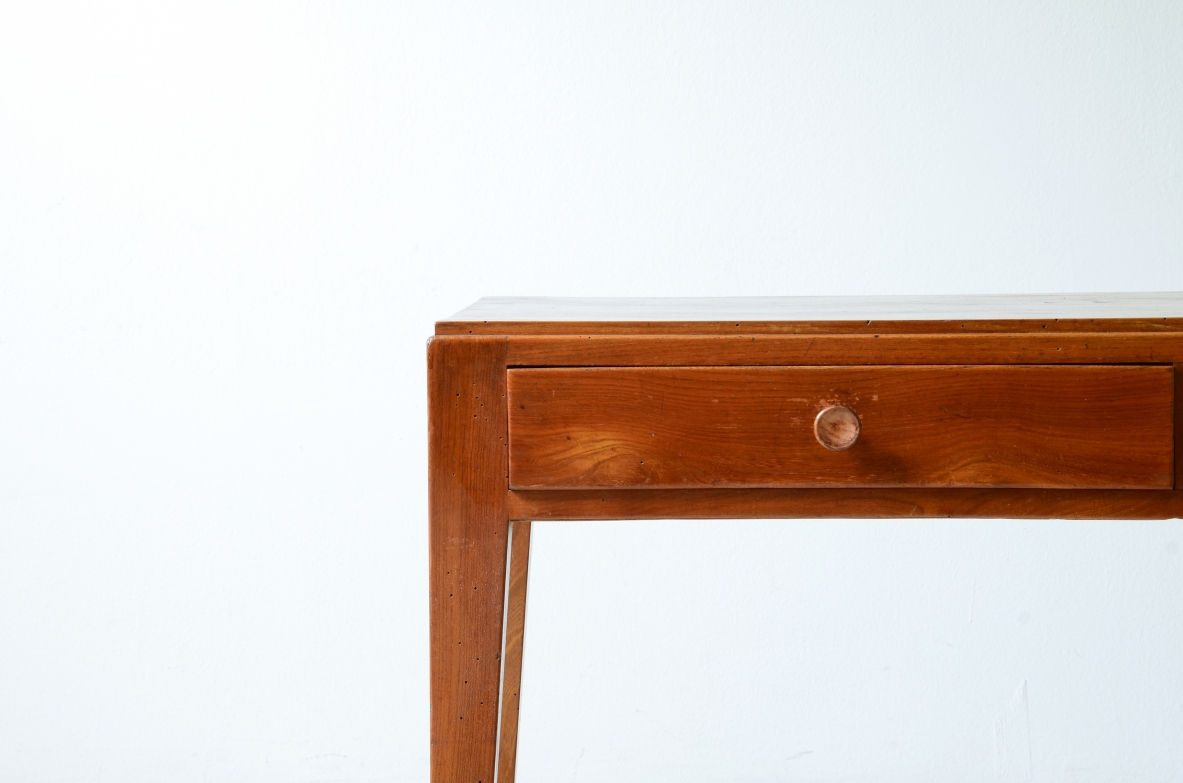 Ash center desk with tapered legs. Ash center desk with tapered legs