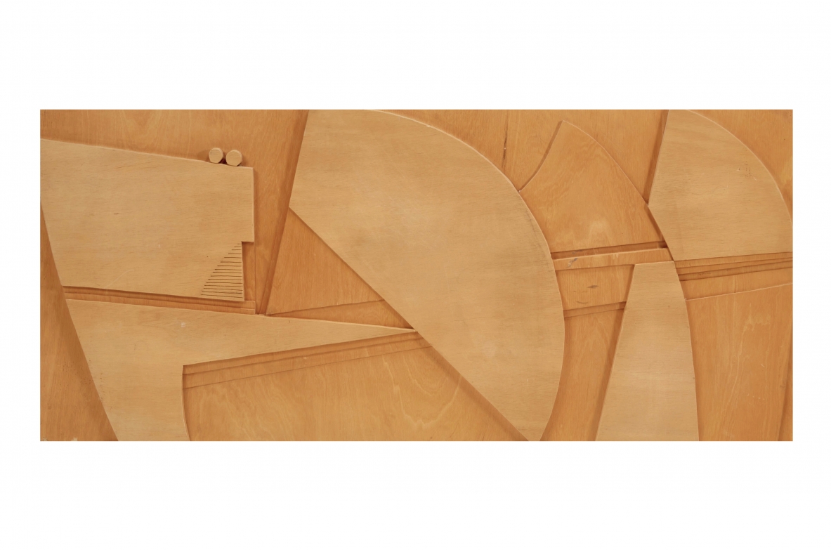 Nerone Ceccarelli and Gianni Patuzzi  Grande pannello decorativo in legno di faggio